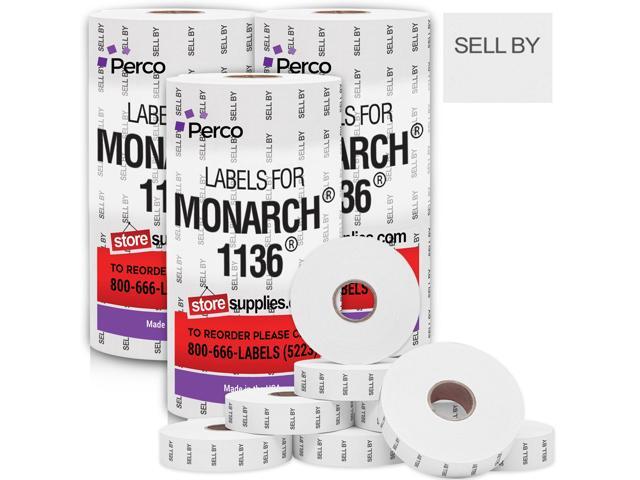 Pricing Labels for Monarch 1136 Sell BY - 42,000 Labels w/ 24 Rolls Value Pack, 3 Sleeves - Made in USA