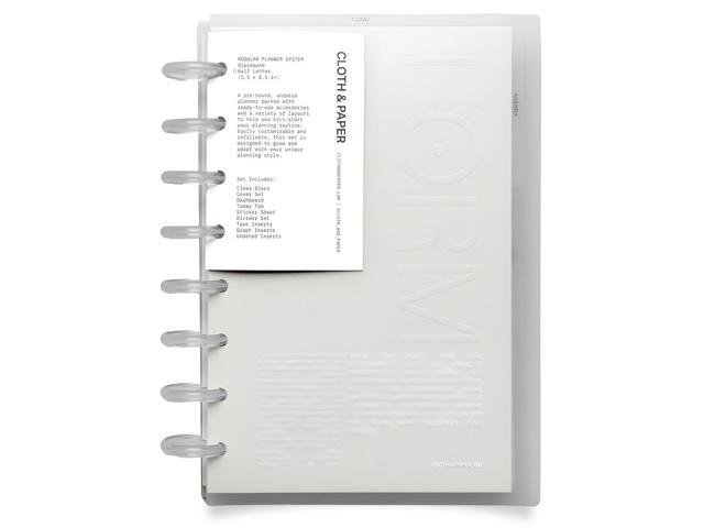 FORMA Modular Planner System Premium Discbound Half Letter Undated Planner with Clear Discs, Covers, Dividers, Today Tab, Stickers & Inserts ...