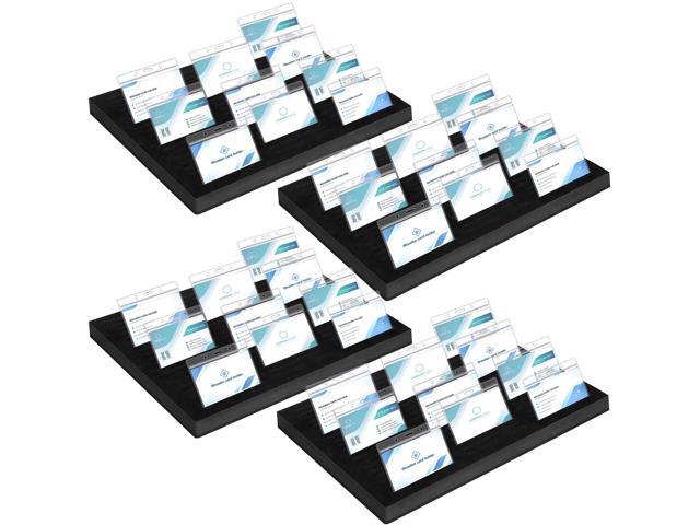 4 Pcs Name Badge Holder ID Tray Organizer Foam Holds 60 Badges ID Tag Organizer Name Tag Holders for Office, 16 3/4 x 12 x 1 1/4 Inch
