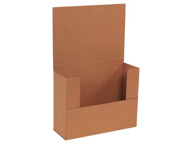 Flat Mailer Shipping Boxes 11.125'L x 8.625'W x 4'H Medium 50-Pack Corrugated Cardboard Box for Small or Large Business Packaging, Mailing, and...