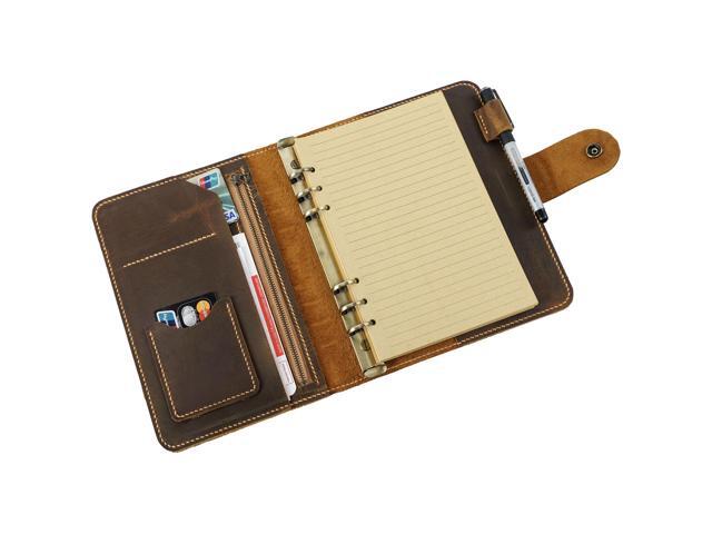Leather A5 binder planner, Refillable leather journal, Leather notebook, A5 ring binder, Custom gift for him, Leadership Gifts, Corporate Gifts for.