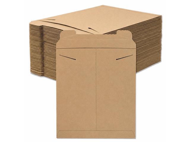 Rigid Mailers 17' x 21' (50-Pack) - Kraft Mailer Envelopes for Large Artwork, Posters, Blueprints - Stay Flat