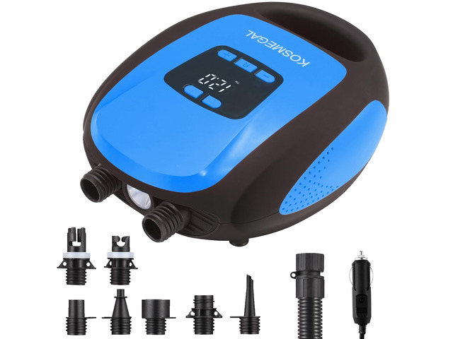 Paddle Board Pump Electric Portable, SUP Pump for Paddleboard, Professional 20PSI Air Compressor with Auto-Off, Deflation Function and 12V DC Car...