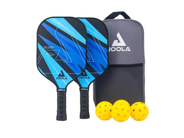 Pickleball Paddles Set of 2 Multiple Colors - Reinforced Fiberglass Surface Lightweight, Durable, Beginner-Friendly Racket Design Set Includes...