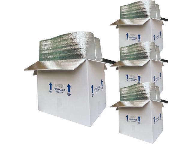 19x12x16'' Insulated Shipping Boxes with Bag Liners, Styrofoam Cold Mailer, Foam Cooler Containers, for Mailing Packaging Frozen Food, Perishable.