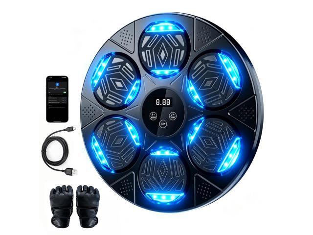 2026 Music Boxing Machine for Adults and Kids, Smart Bluetooth Boxing Training Equipment with Gloves Wall Mounted, Workout Punching Machine for...