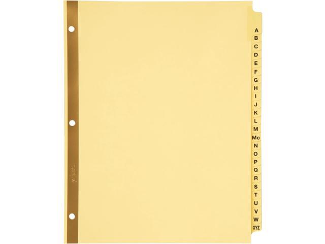 11306 Preprinted Laminated Tab Dividers w/Gold Reinforced Binding Edge, 25-Tab, Letter (Pack of 12)