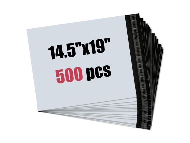 19'x14.5' Poly Mailers 500Pcs Shipping Bags for Clothes, Strong Adhesive Self-Seal Shipping Envelopes Waterproof Packaging Mailing Bags, White...