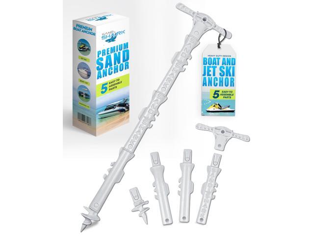 SandShark New Sport Boat Anchor and Jet Ski Anchor. Shallow Water Anchor Pole for Boat and PWC. Sand Anchor Kit for Boat and Kayak Anchor System..