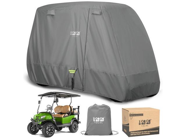Heavy Duty 650D Golf Cart Cover for 2/4/6 Passengers EZGO, Club Car and Yamaha, All Weather Outdoor Protection Weatherproof