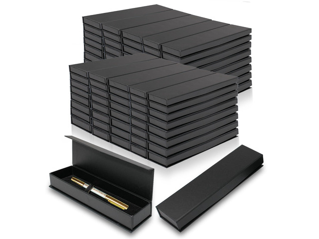 84 Pcs Pen Gift Boxes Empty Black Ballpoint Pen Gift Box with Cushion Pen Jewelry Display Box Empty Present Collection Cases for Birthday Souvenir...