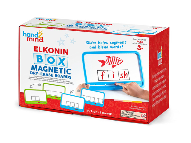 Elkonin Boxes Magnetic Dry Erase Boards Set, Phonemic Awareness, Speech Therapy Materials, Letter Sounds for Kindergarten Phonics, Science of...