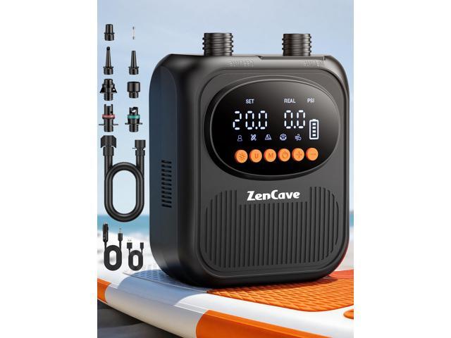 Paddle Board Pump Electric Portable, 20PSI High Pressure SUP Pump Auto Shut-Off, Rechargeable, 13500mAh Inflates 4 SUPs, Dual-Stage.
