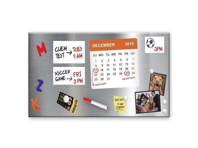 Magnet and Message Board Large Mountable 30 x 14 x 0.7 Inch Steel Bulletin Board (Silver)