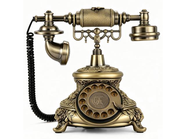 Vintage Phone Old School Retro Rotary Dial Phone Antique Phones Old Fashion Phones, European Style Rotary Phone, Classic Landline Telephone For.
