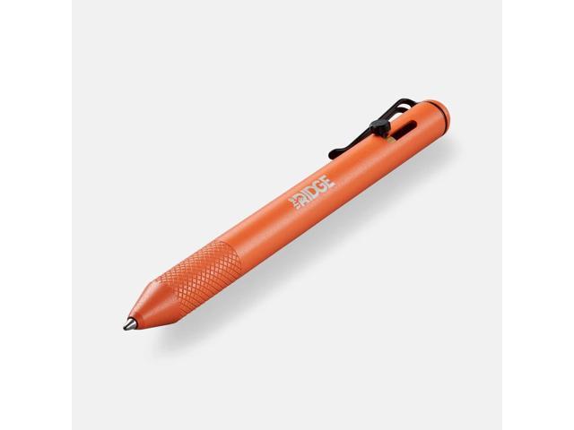 Ridge Bolt Action Pen - CNC Machined Everyday Carry Pen, Knurled Grip, Pressurized Refill, Manganese Spring Steel Clip, Compact Pocket EDC Pen with...