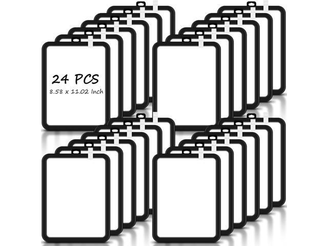 24 Pcs Dry Erase Mini White Boards Bulk 8.5 x 11'' Small Magnetic Whiteboard Double Sided Colored Writing Boards for Kids Students Locker Fridge.