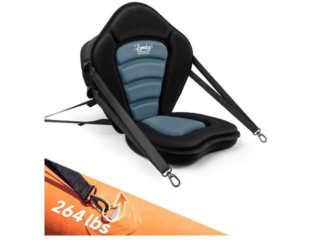 Kayak Seats with Back Support, Thick Paddle Board Seat, Universal 1.97'Thick Cushion, High-Back Support, Large Storage Bag, Ergonomic Design,.