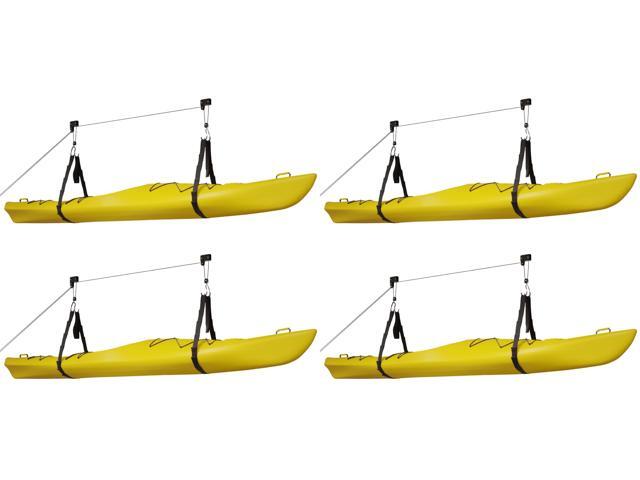 Kayak Hoist Quality Garage Storage Canoe Lift with 125 lb Capacity Even Works as Ladder Lift Premium Quality Pulley System, 2 Count (Pack of 2)