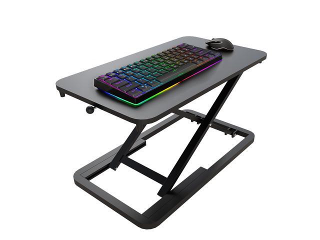 Keyboard Riser for Desk- 23.6 Height Adjustable Standing Desk Converter, Table Lifter for Standing, Keyboard and Mouse Riser for Ergonomic Sit...