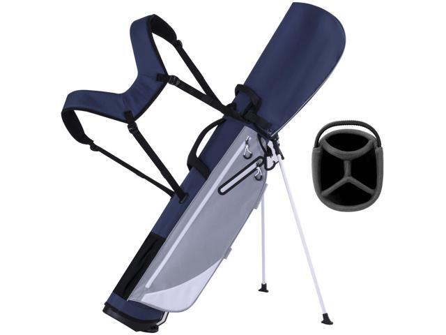 Lightweight Golf Stand Bag, 4-Way Full-Length Dividers, Holds Up to 10 Clubs, 3.7 lbs Golf Bag with Dual Straps & Stand for Driving Range, Par 3,...