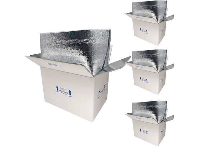 15x10x11'' Insulated Shipping Boxes with Bag Liners, Styrofoam Cold Mailer, Foam Cooler Containers, for Shipping Packaging Perishable Frozen Food,...