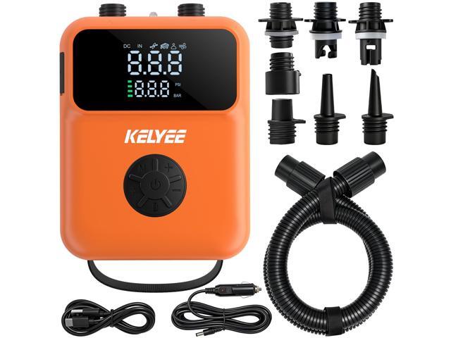Cordless SUP Air Pump 20PSI Battery Powered, High Pressure Electric Paddle Board Pump with Auto Shut-Off, Fast Inflate/Deflate, USB-C & 12V DC for...