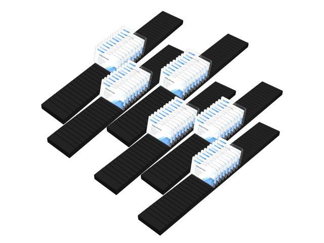 6 Pcs Wooden Name Badge Holder ID Badge Tray Organizer Name Tag Holders Note Card Organizer Plate Table Holders Sign Decor for Office Business,.