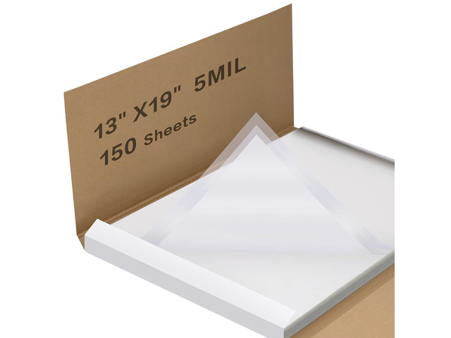 Waterproof Inkjet Transparency Film 13 x 19 Inch, 5 Mil 150 Sheets Professional Grade Printable Transparency Film for Silk Screen Printing,...