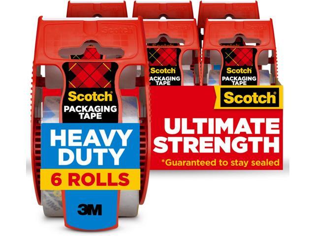 Heavy Duty Packing Tape, Clear 1.88 in. x 22.2 yd. For Shipping 6 Rolls, Pack of 6