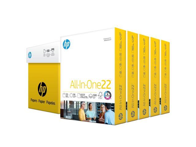8.5x 11 Paper All-In-One 22 lb 5 Ream Case - 2,500 Sheets 96 Bright Made in USA - FSC Certified 207000C