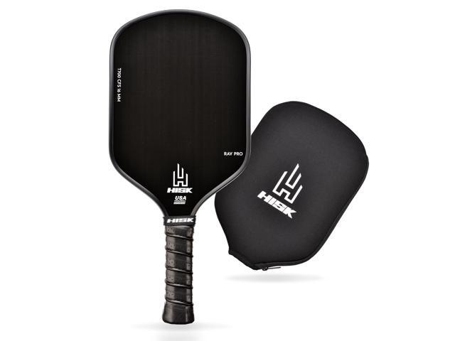 RAV PRO Pickleball Paddle - Ultimate HIGH END 16mm Japanese Toray T700 Raw Carbon Fiber CFS w/Excellent GRIT Roughness Texture, Aero Dynamic Curve,.