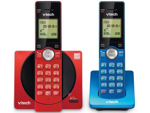 CS6919-2R Cordless Phone System, 2 Handset Landline Phones Caller ID/Call Waiting, Full Duplex Speakerphone, Illuminated Keypad, ECO Mode, Wall.
