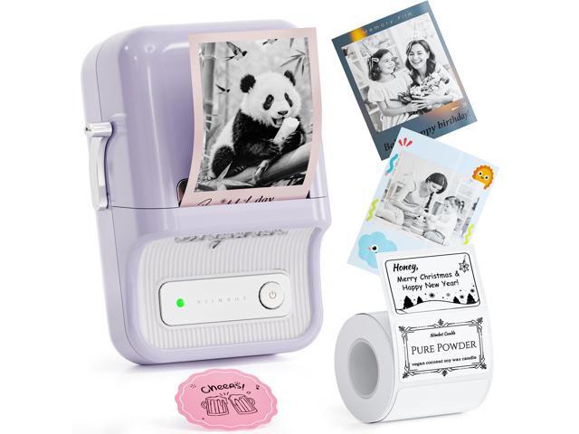 B21 Pro Label Maker, 300DPI Support Red-Black Printing, Purple Thermal Label Printer for Home Organization, Craft, Photo Print, Study Graphics,...