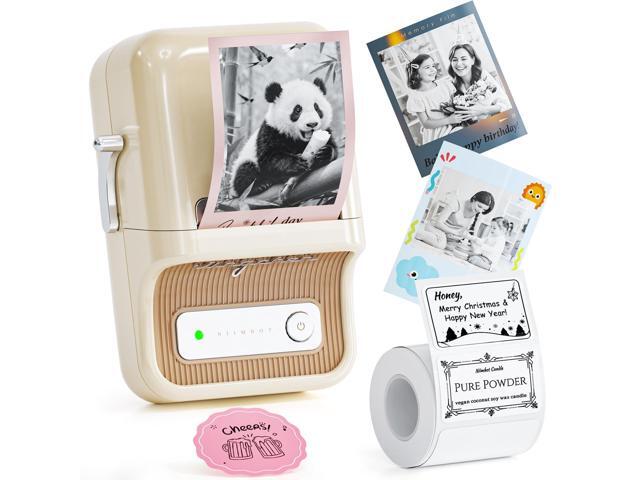 B21 Pro Label Maker, 300DPI Support Red-Black Printing, White Thermal Label Printer for Home Organization, Craft, Photo Print, Study Graphics,...