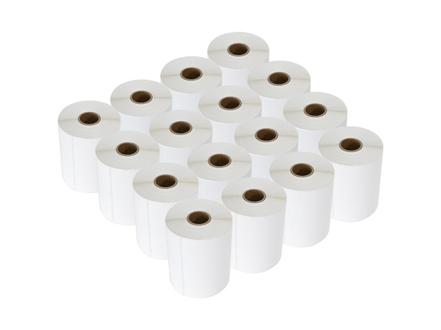 L LIKED 4000 Count 4' x 6' Direct Blank Thermal Shipping Labels with 250 Labels/Roll - Compatible with Zebra 2844 ZP-450 ZP-500 ZP-505 (16 Rolls)