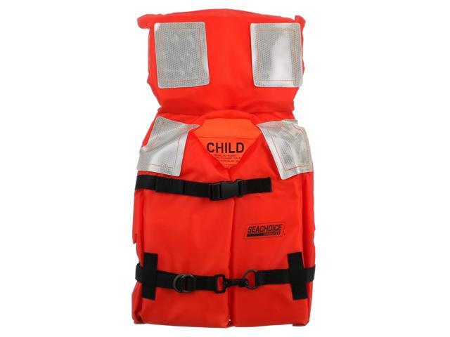 Type I Commercial Offshore Vest & Jacket, Fluorescent Orange, Reflective Panels, Various Sizes