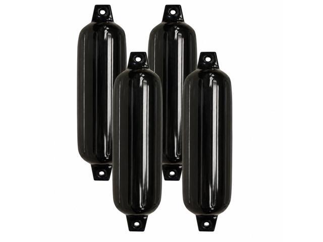 Taylor Made Boat Fender 4-Pack, 6' x 22', Heavy-Duty Marine-Grade Vinyl Boat Bumpers for Docking, Ribbed Twin-Eye Design, Fits Boats Up to 25 ft,.