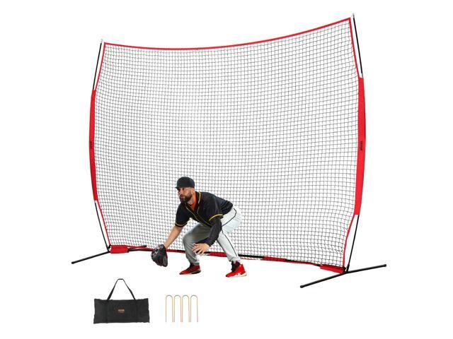 7X7ft/12X9ft/16X10ft/20x10ft Barricade Backstop Net, Ball Sports Barrier Netting, Portable Practice Net for Baseball Softball Lacrosse Hockey...
