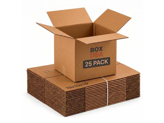 Cube Shipping Boxes 12'L x 12'W x 12'H (25-Pack) - Corrugated Cardboard Box for Moving, Mailing, Packing, Packaging and Storage