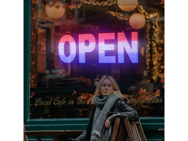 LED Open Signs for Business, 30'x10' Dimmable Brightness Large Electric Light Up Sign, Hanging Installation for Store Restaurant Office Bar Hotel...