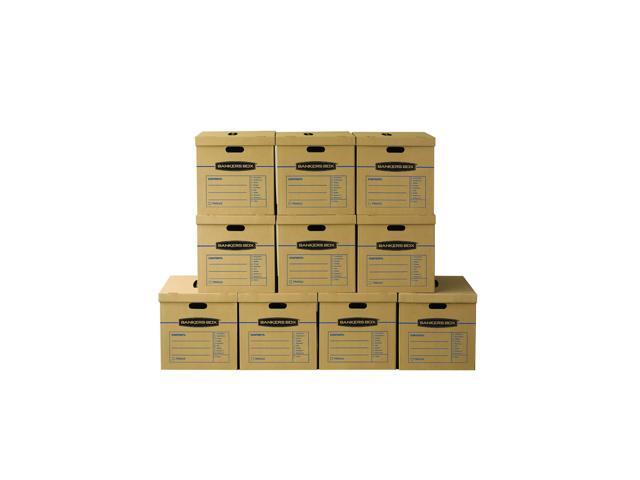 10-Pack Large Classic Moving Boxes with Reinforced Handles Pack bulky household items with large moving boxes built for easier carrying and.