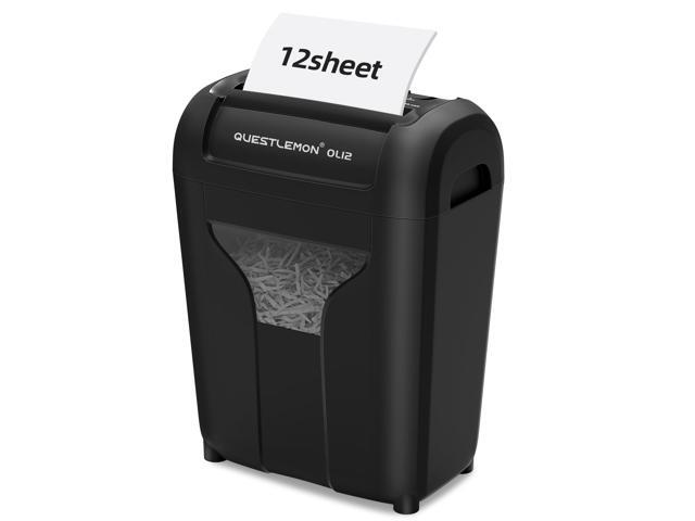 12-Sheet Paper Shredder for Home, Quiet Cross Cut Shredders, P-4 Ultra Security, 4.5 Gal Bin, Shred Quietly for Shred for Credit Card, Mail,.