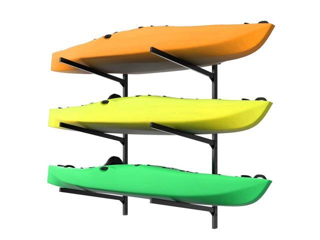 Heavy Duty Wall Mounted Kayak Storage Rack for Garage, Adjustable Kayak Hangers for Wall, Holds Up to 220 lbs