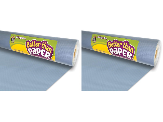 Cottage Blue Better Than Paper Bulletin Board Roll (TCR77911) (Pack of 2)