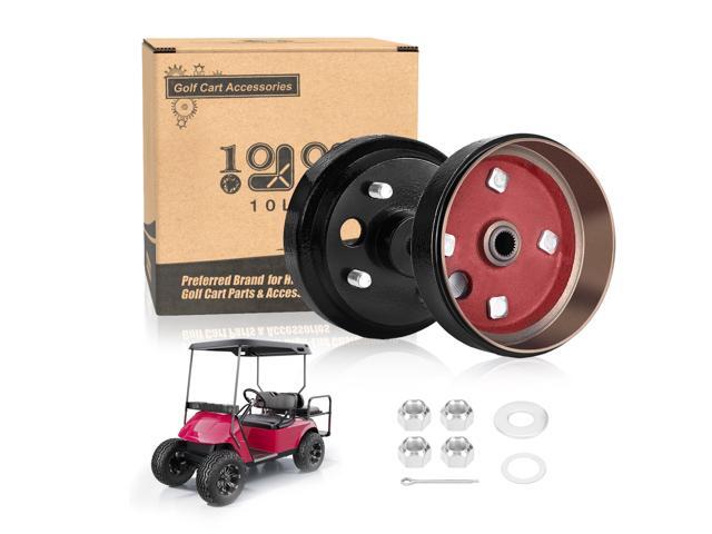Golf Cart Brake Drum Hub Assembly for EZGO TXT PDS 1982-up Electric & 1982-1993 2-Cycle Gas, Replace OEM# 19186G1P