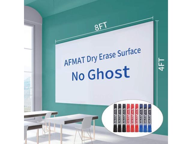 Whiteboard for Wall, 8 x 4 ft White Board Sticker, 96 x 48 inches Dry Erase Wallpaper, Peel and Stick Whiteboard Contact Paper Roll for.