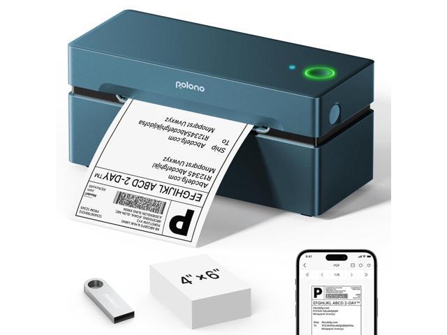 Bluetooth Thermal Shipping Label Printer, Wireless 4x6 Shipping Label Printer for Small Business, Support iOS, Android, Windows, Mac. Compatible...