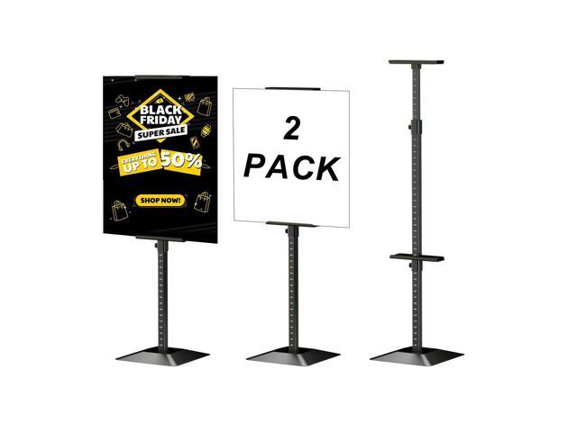 2Pack Poster Stand for Display, Adjustable Floor Stand Sign Holder Heavy Duty Poster Board Stand, Double-Sided for Board & Foam Sign, Up to 75...