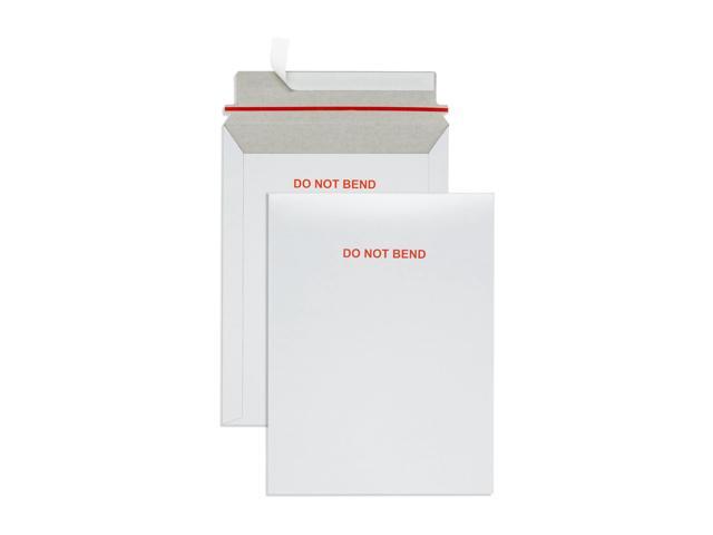 100 9' x 12' Rigid Mailers, Self Seal, Do Not Bend heavy-duty cardboard, stay-flat rigid, peel and seal, protects photos, documents, prints,.